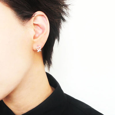 【SE240216】Sterling Silver Huggie Earrings