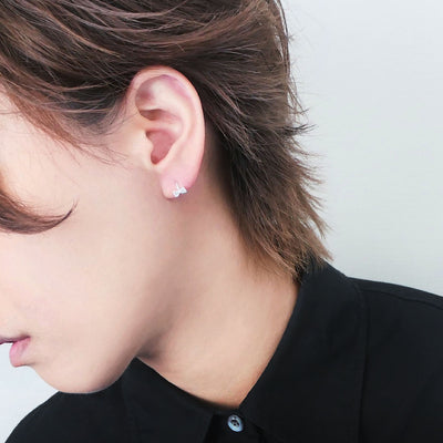 【SE240802】Sterling Silver Huggie Earrings