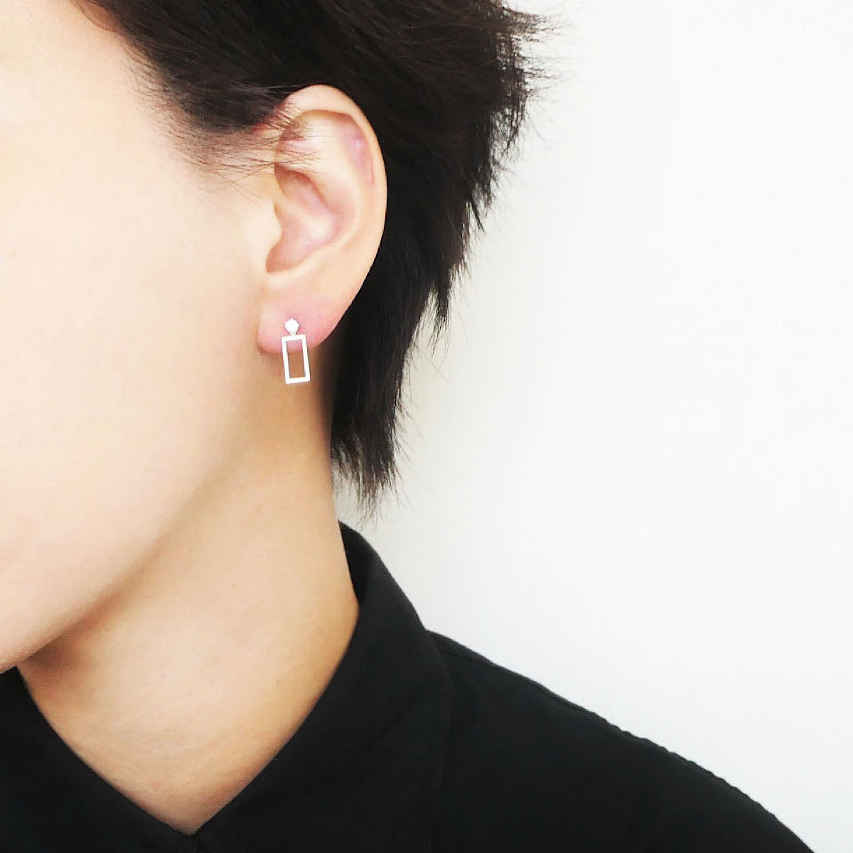 【SE240214】 Sterling Silver Dangle Earrings