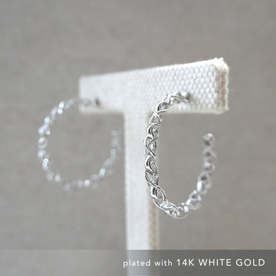 【CS200218】Sterling Silver Hoop Earrings