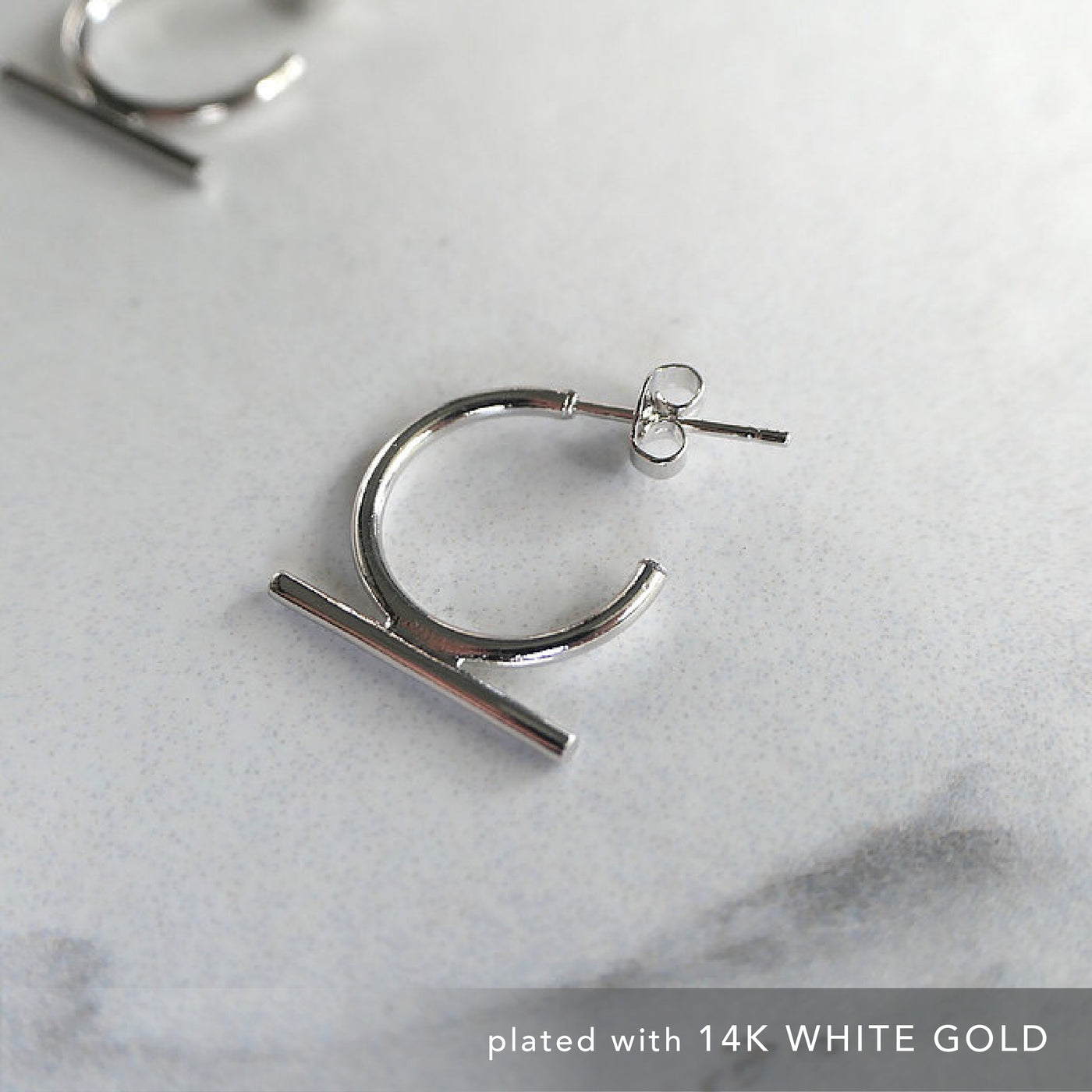 【CS191104】Sterling Silver Hoop Earrings