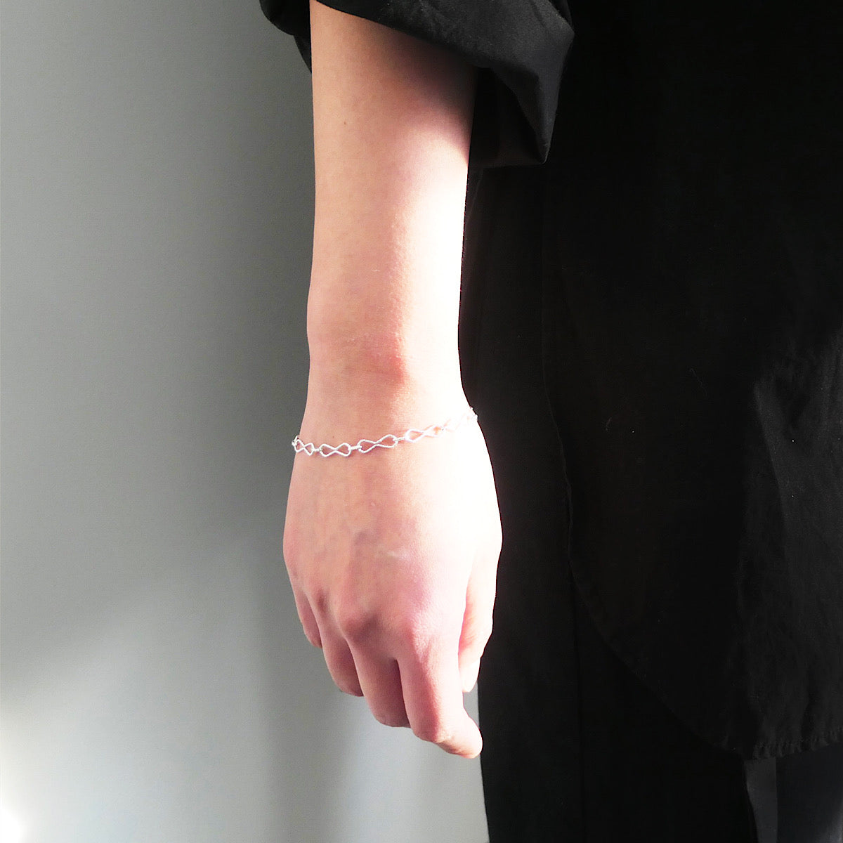 【SB250104】 Sterling Silver Chain Bracelet