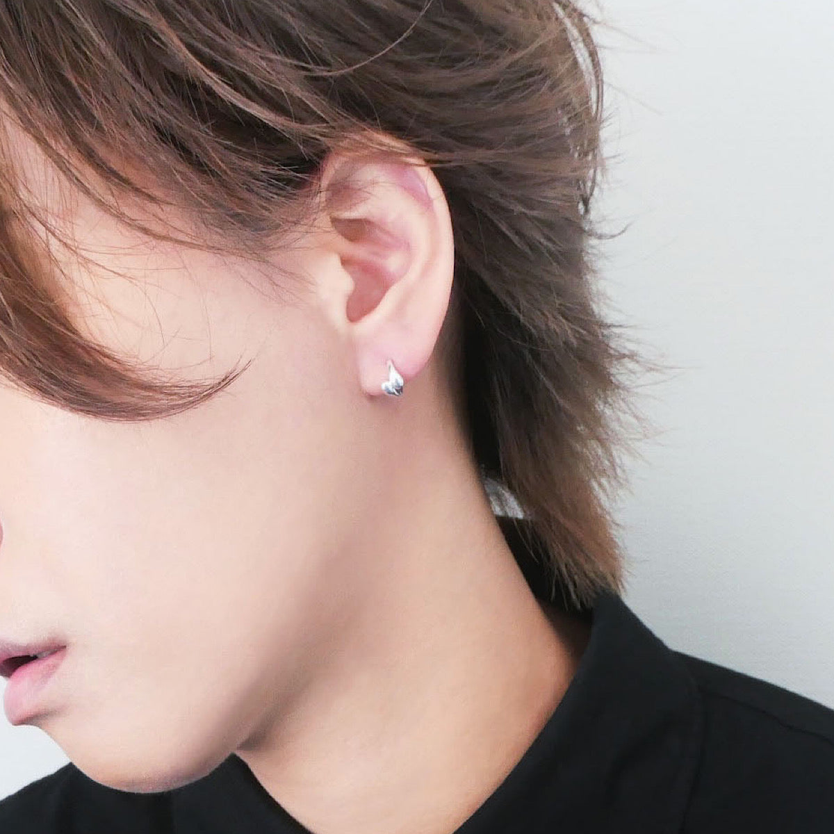 【SE240812】Sterling Silver Huggie Earrings