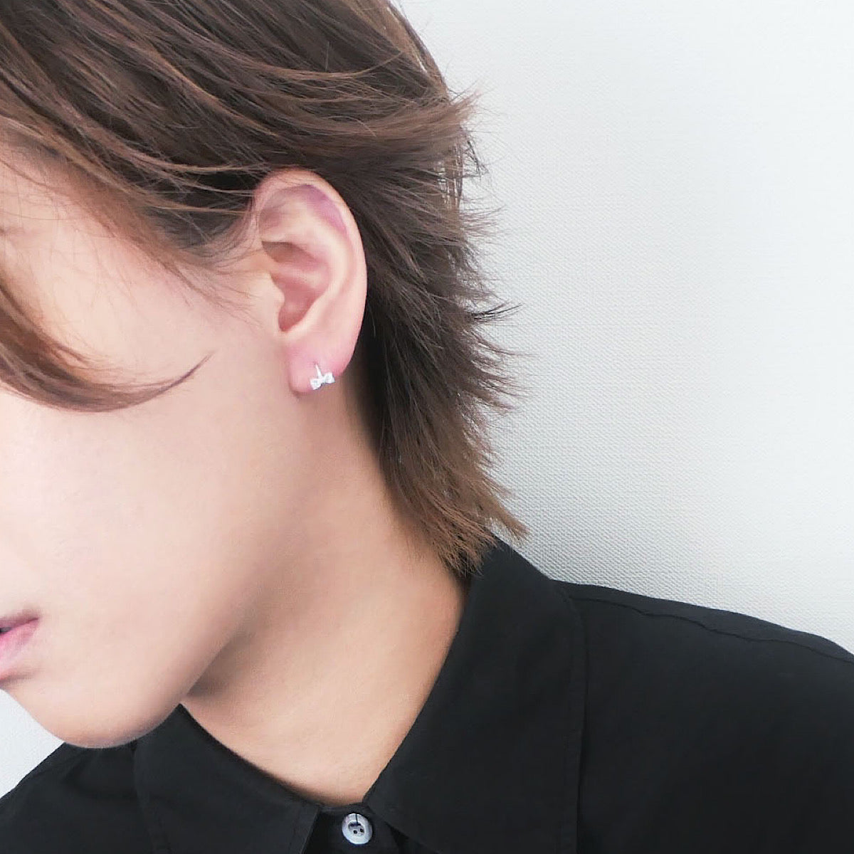 【SE240802】Sterling Silver Huggie Earrings