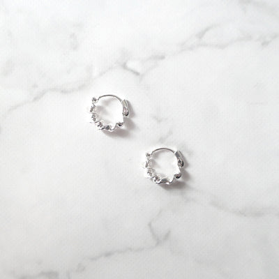 【SE240203】Sterling Silver Hoop Earrings