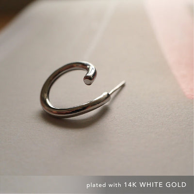 【CS191004】 Sterling Silver Hoop Earrings