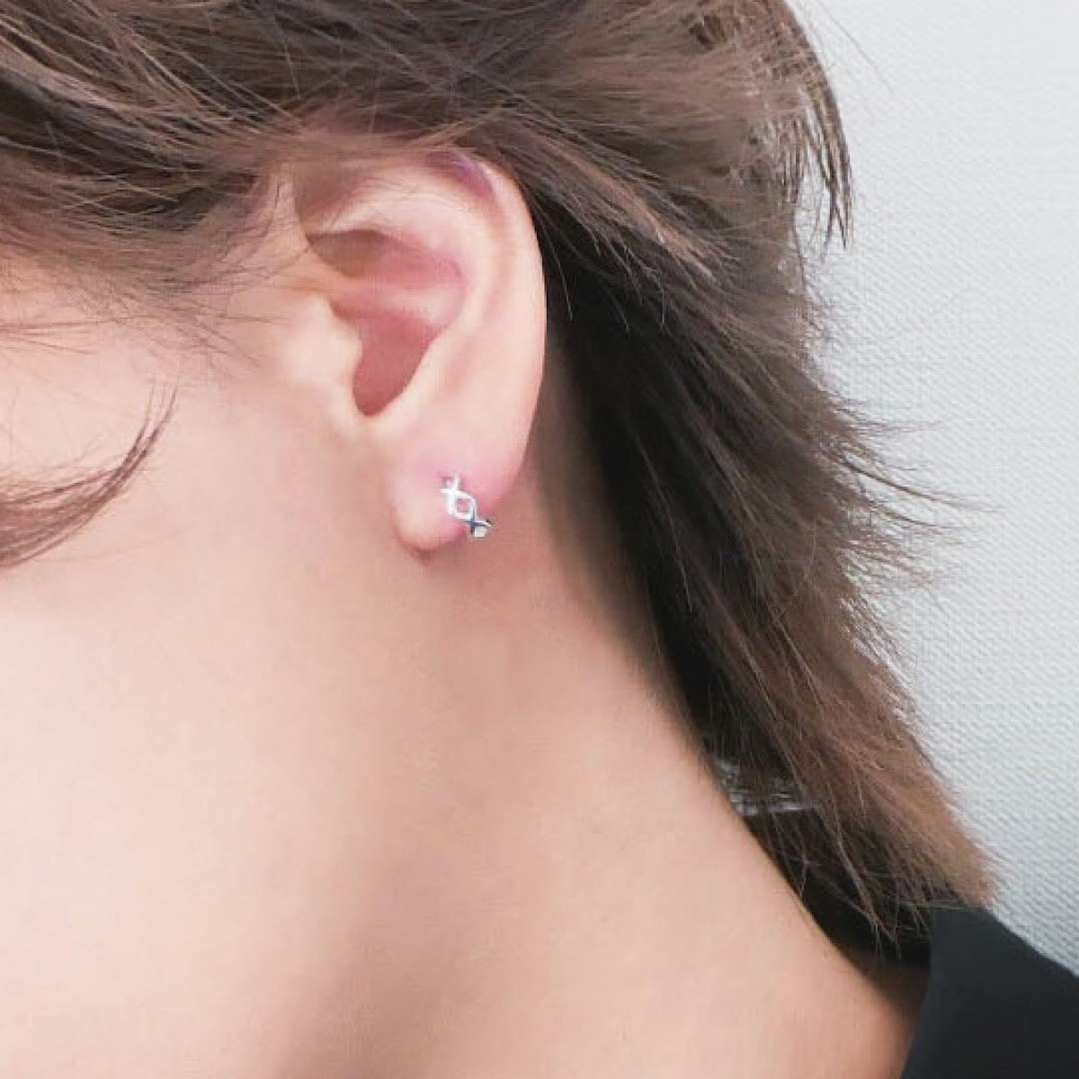 【SE240811】Sterling Silver Huggie Earrings