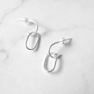 【SE240808】Sterling Silver Dangle Earrings