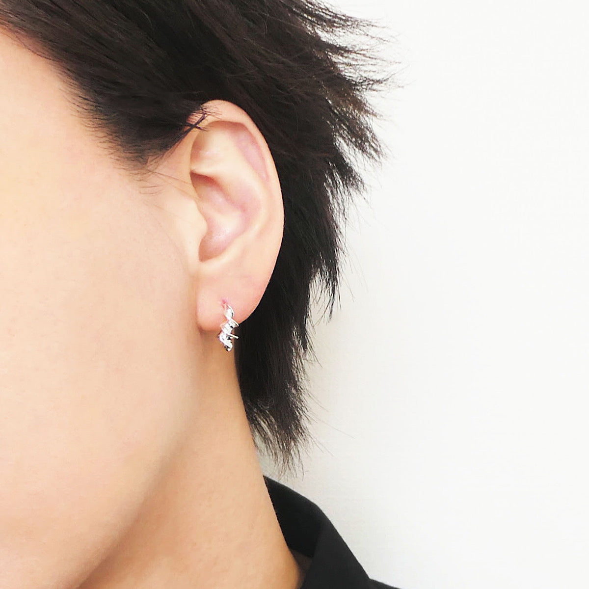 【SE240203】Sterling Silver Hoop Earrings