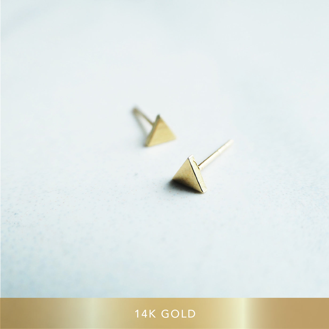 【GE230902】14K Gold Stud Earrings 