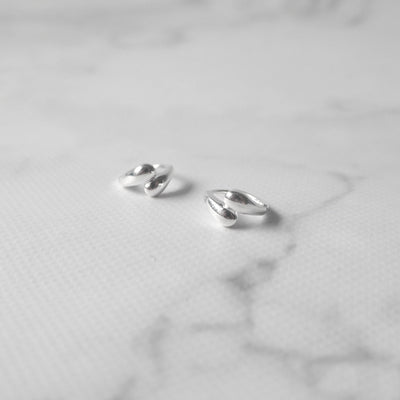 【SE240812】Sterling Silver Huggie Earrings