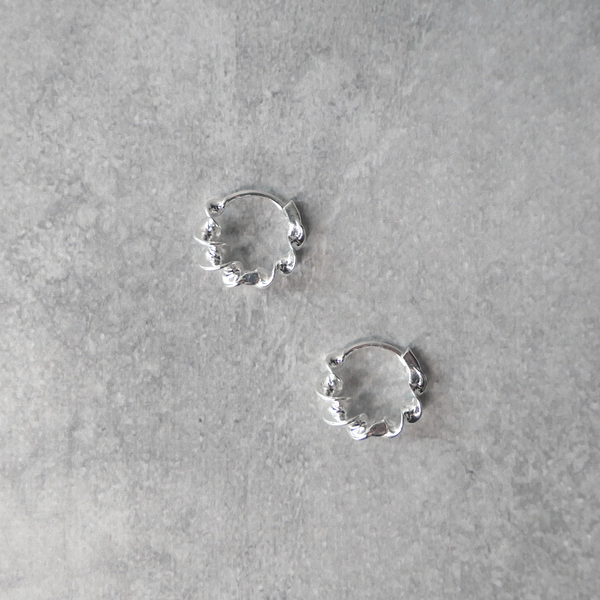 【SE240203】Sterling Silver Hoop Earrings