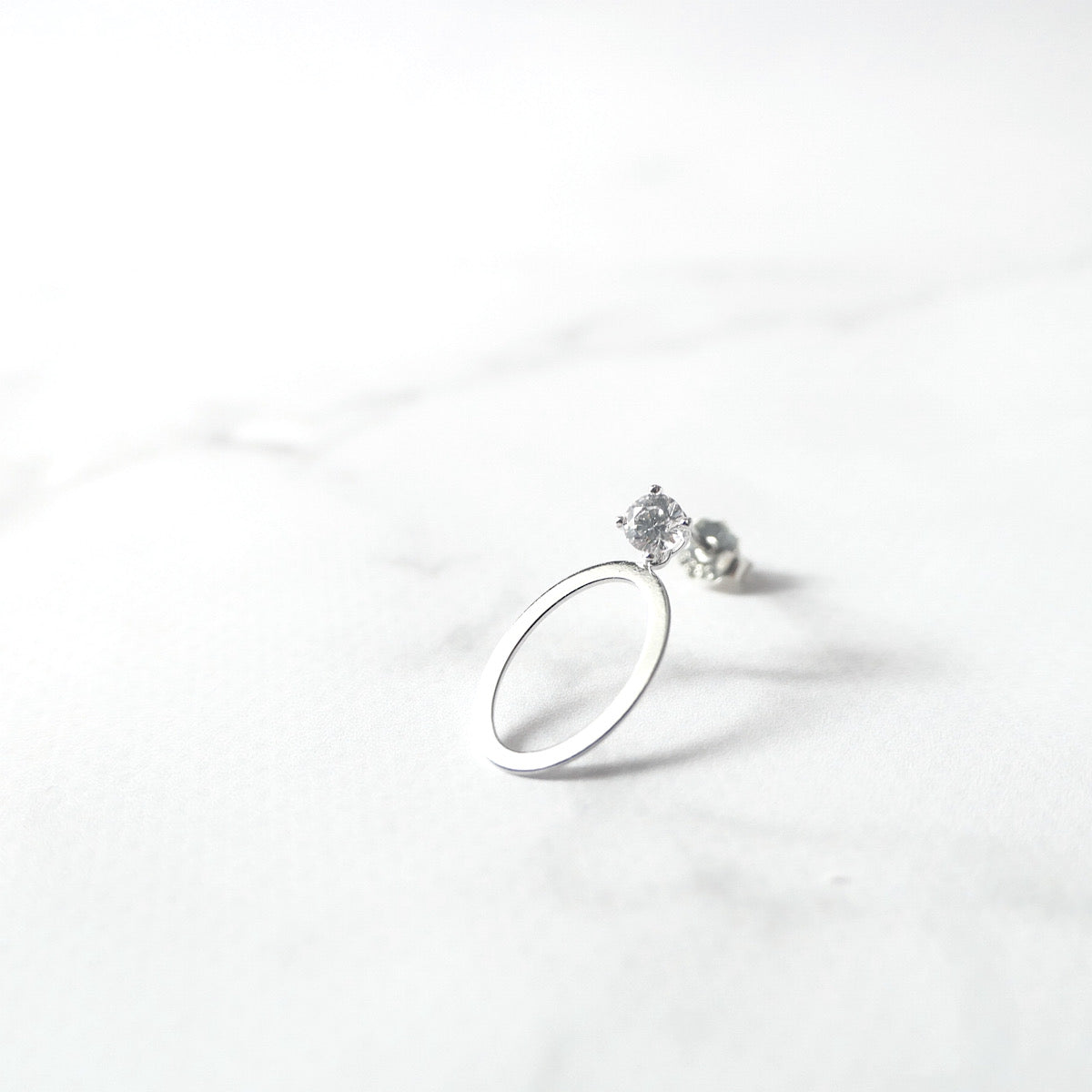 【SE240213】 Sterling Silver Dangle Earrings