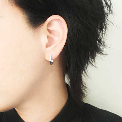 【SE250201】Sterling Silver Hoop Earrings