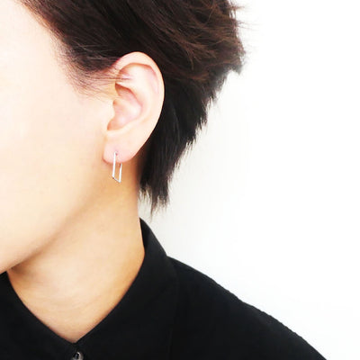 【SE240218】Sterling Silver Hoop Earrings