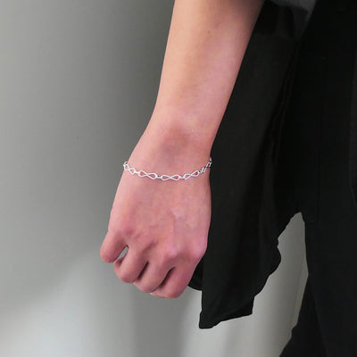 【SB250104】 Sterling Silver Chain Bracelet