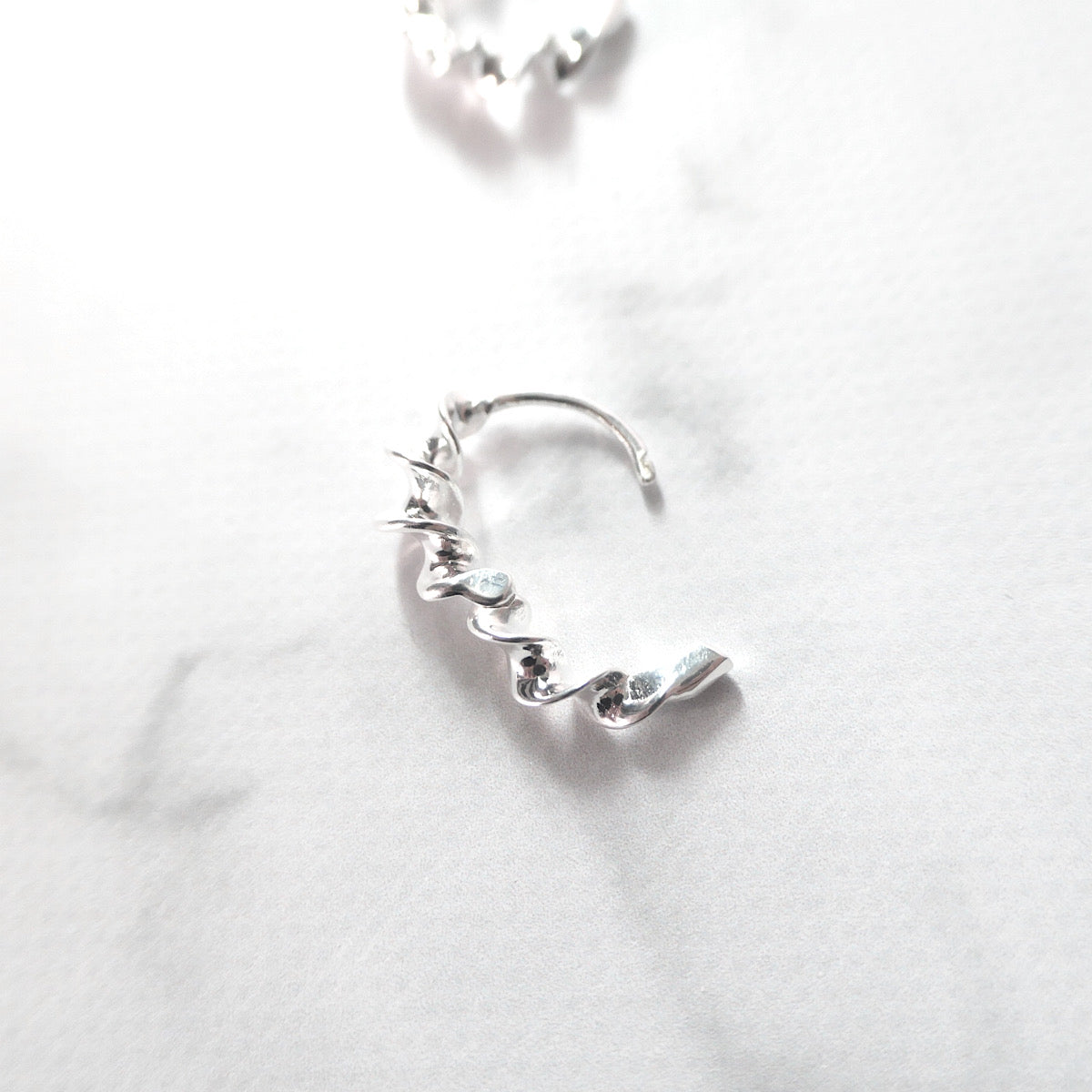 【SE240203】Sterling Silver Hoop Earrings