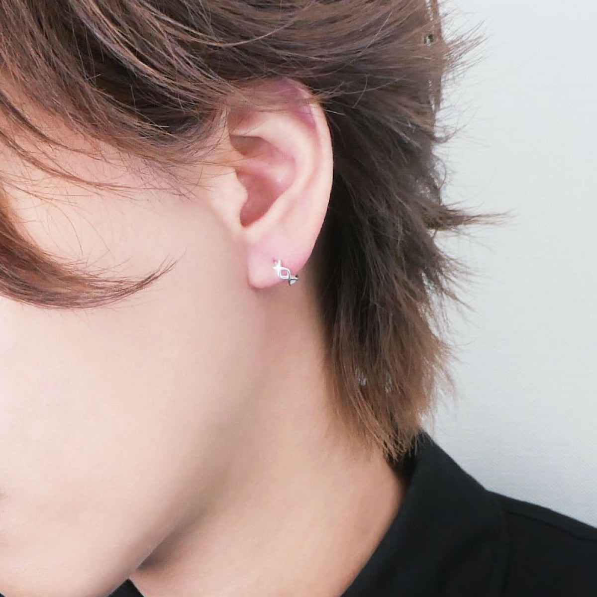 【SE240811】Sterling Silver Huggie Earrings