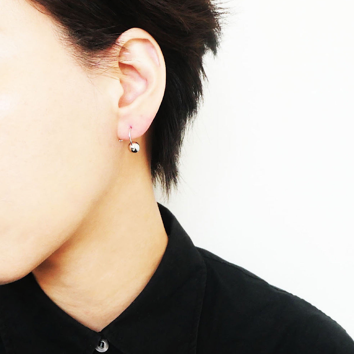 【SE240215】 Sterling Silver Threaded Earrings