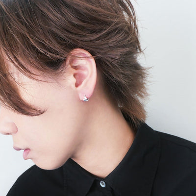 【SE240812】Sterling Silver Huggie Earrings