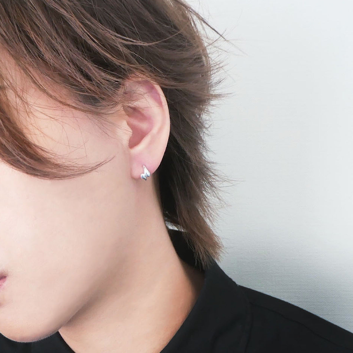 【SE240812】Sterling Silver Huggie Earrings