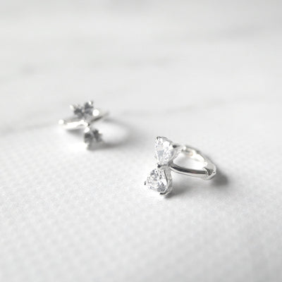 【SE240802】Sterling Silver Huggie Earrings