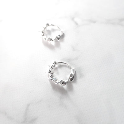 【SE240203】Sterling Silver Hoop Earrings