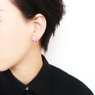 【SE240213】 Sterling Silver Dangle Earrings