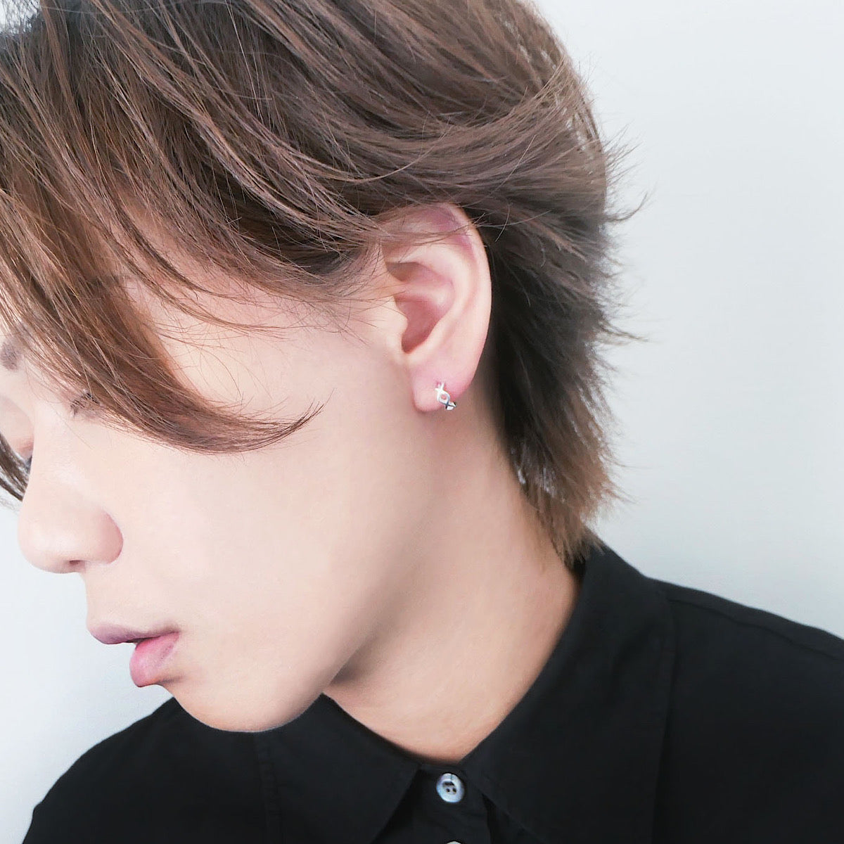 【SE240811】Sterling Silver Huggie Earrings