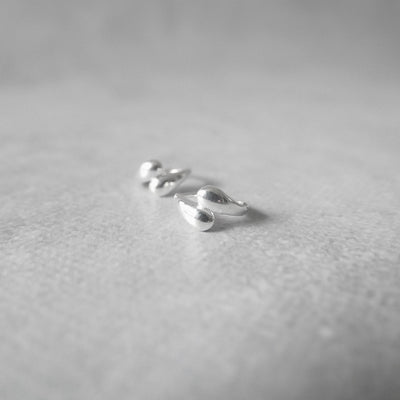 【SE240812】Sterling Silver Huggie Earrings