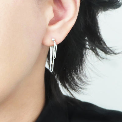 【SE250102】Sterling Silver Dangle Earrings