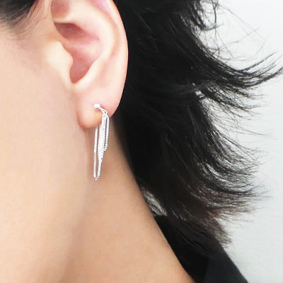 【SE250102】Sterling Silver Dangle Earrings