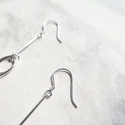 【SE230909】Sterling Silver Dangle Earrings