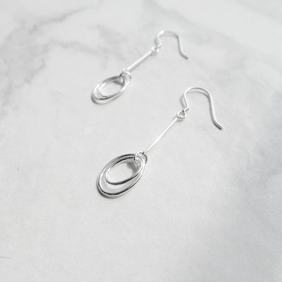 【SE230909】Sterling Silver Dangle Earrings