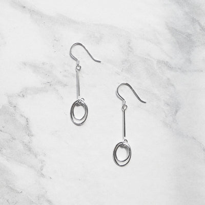 【SE230909】Sterling Silver Dangle Earrings