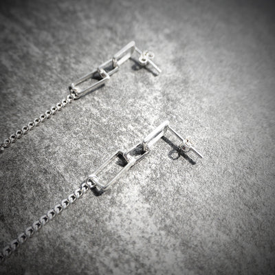 【SE230908】Sterling Silver Dangle Earrings