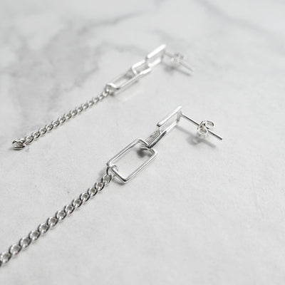 【SE230908】Sterling Silver Dangle Earrings