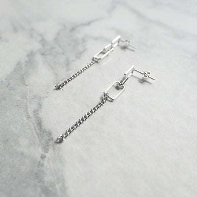 【SE230908】Sterling Silver Dangle Earrings