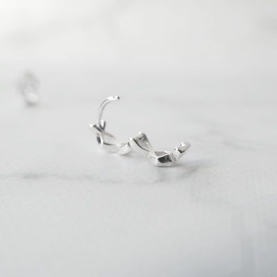 【SE240811】Sterling Silver Huggie Earrings