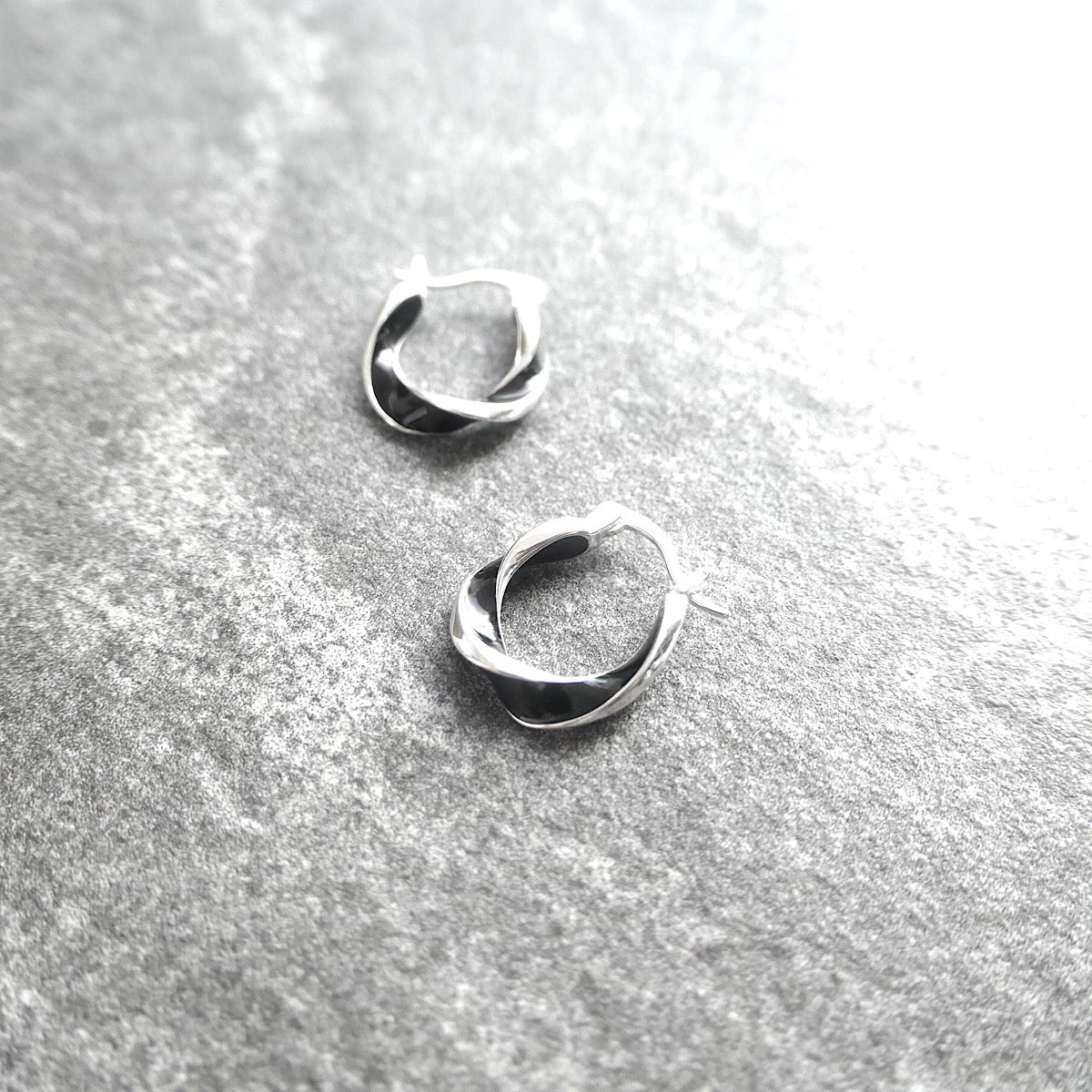 【SE231008】Sterling Silver Hoop Earrings