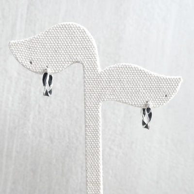 【SE231008】Sterling Silver Hoop Earrings