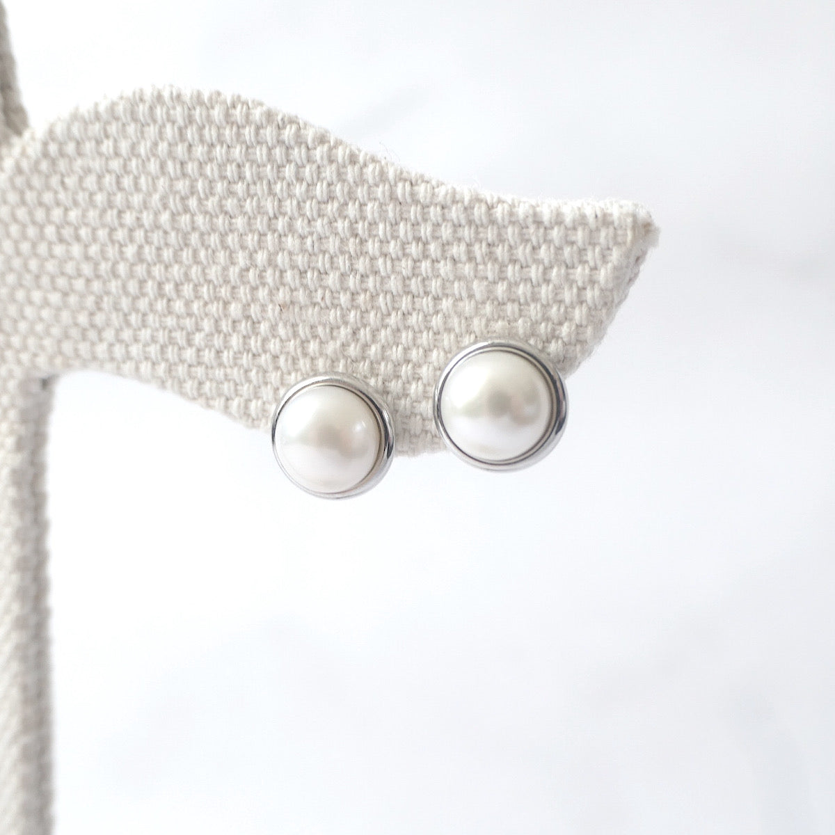 【Pearl】Stud and Dangle Earrings Set of 2