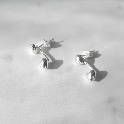 【SE250109】Sterling Silver 2WAY Stud | Dangle Earrings