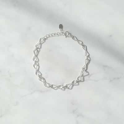 【SB250104】 Sterling Silver Chain Bracelet