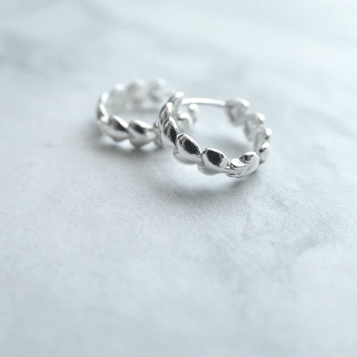 【SE230602】Sterling Silver Hoop Earrings
