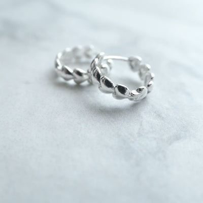 【SE230602】Sterling Silver Hoop Earrings
