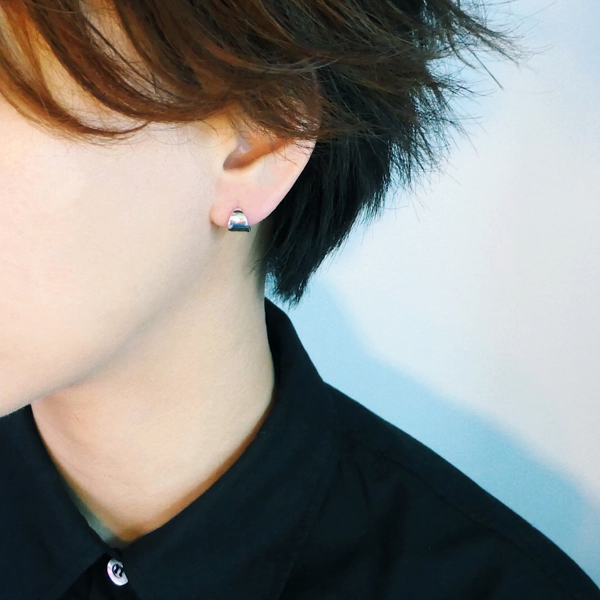 【SE230604】Sterling Silver Huggie Earrings
