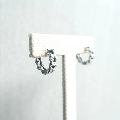 【SE230611】Sterling Silver Huggie Earrings
