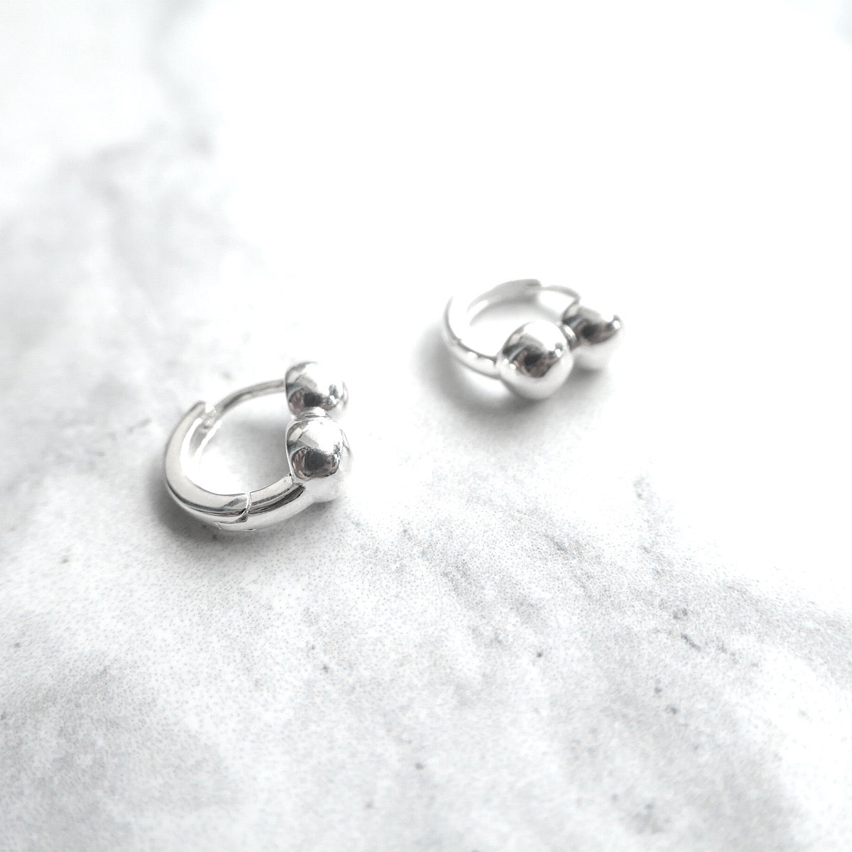 【SE230707】Sterling Silver Hoop Earrings
