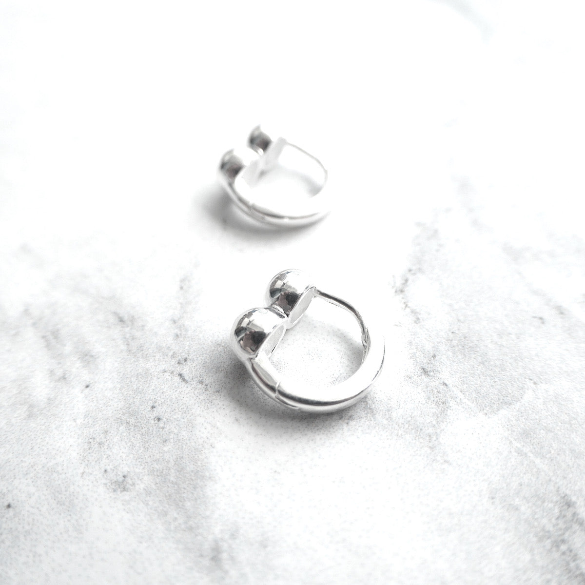 【SE230707】Sterling Silver Hoop Earrings
